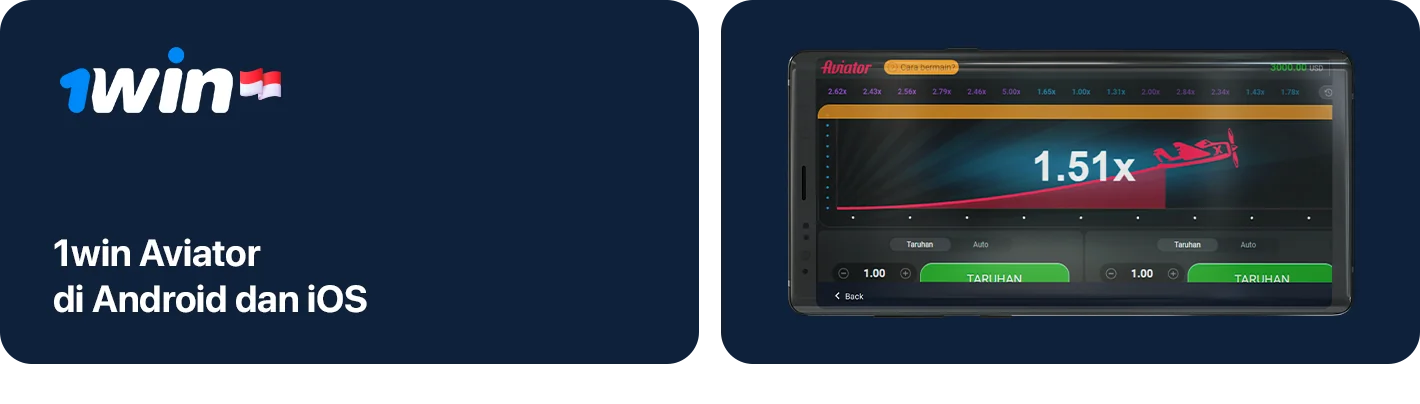 Anda dapat dengan mudah memainkan 1Win aviator menggunakan Android atau iOS