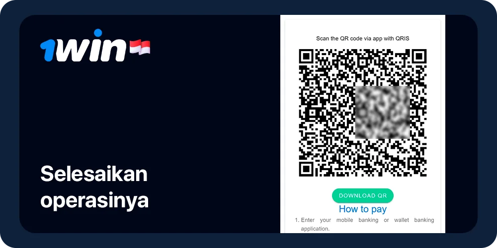 Selesaikan penyetoran di sisi layanan pembayaran - 1Win