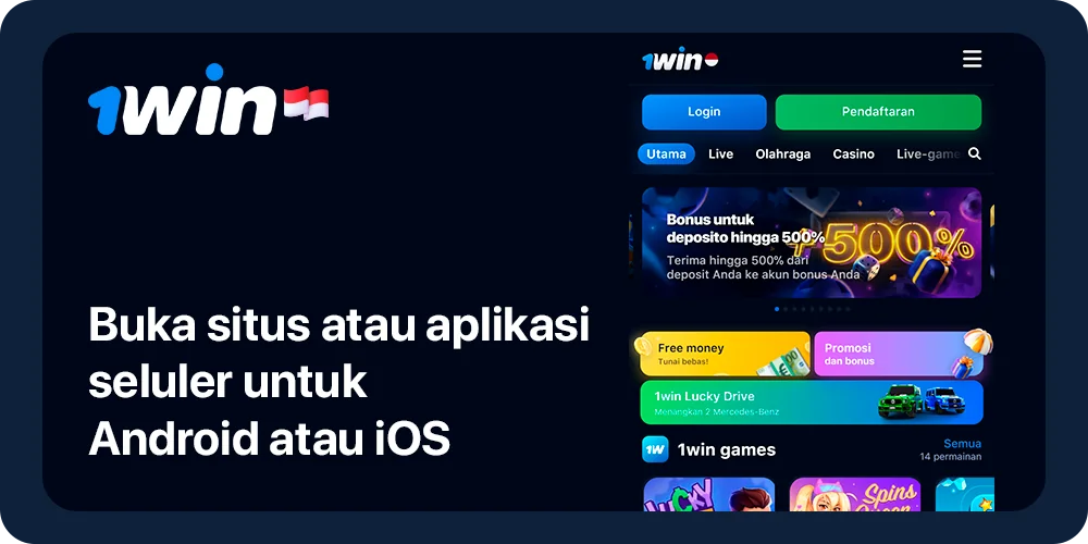 Buka 1Win untuk mengklaim bonus