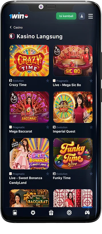 1Win Layar Kasino Langsung Indonesia