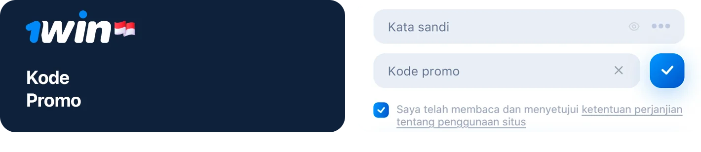 Anda dapat menggunakan Kode Promo 1Win saat pendaftaran