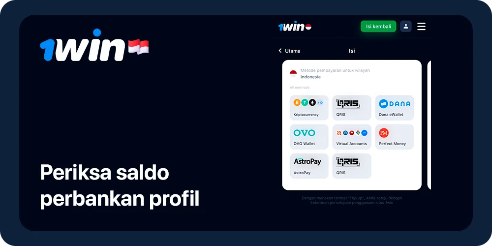 Lakukan deposit di 1Win untuk membuat Taruhan Langsung