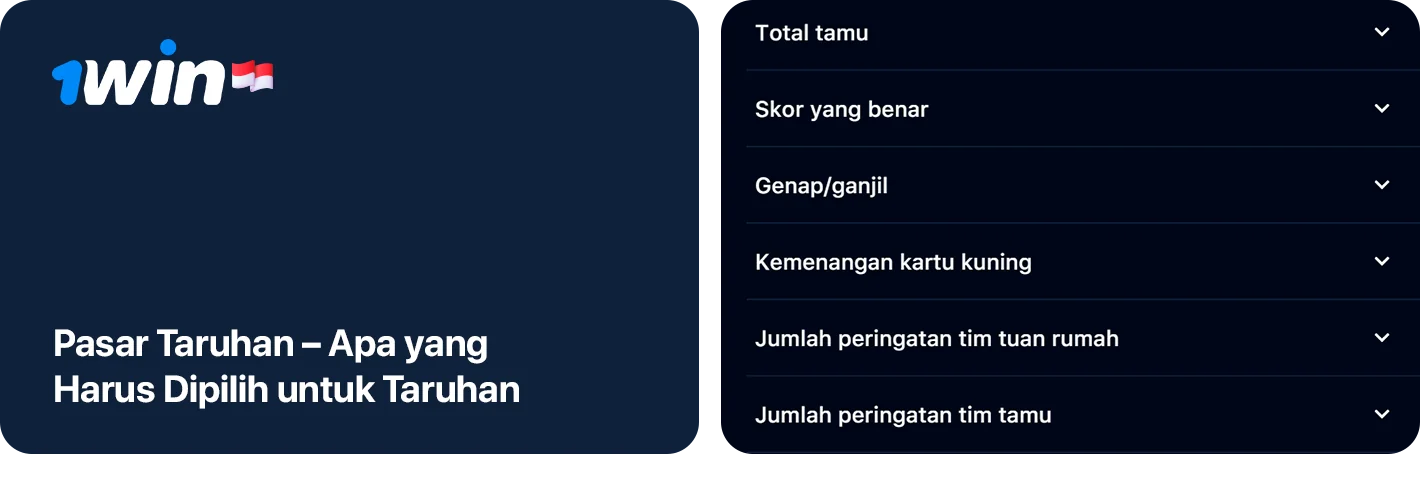 Pasaran Taruhan ID 1Win Luas