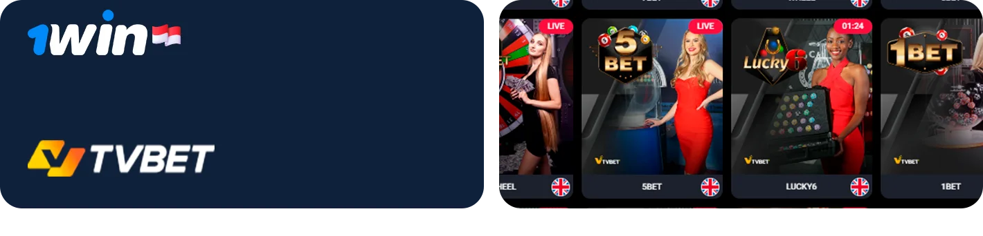 TVBet adalah penyedia utama Permainan Kasino TV yang dapat Anda mainkan di 1Win ID