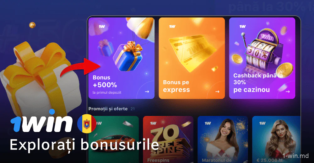 Explorați bonusurile disponibile pe 1win