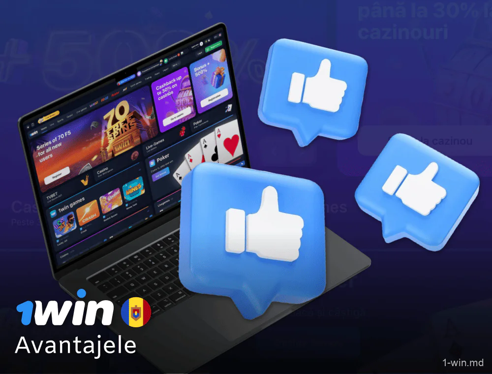 Avantajele site-ului de cazinou 1win pentru jucătorii din Moldova