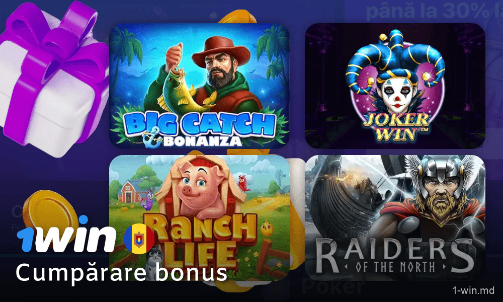 Jocuri cu cumpărare bonus la sloturile 1win