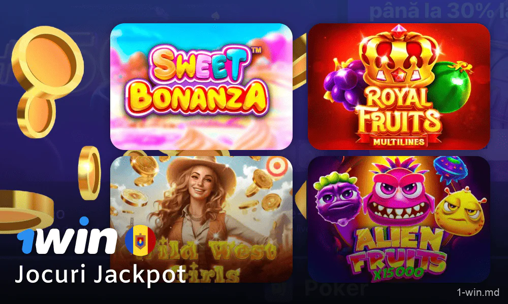 Jocuri Jackpot pentru jucători la 1win