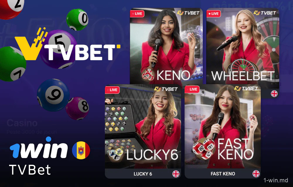Colecții de jocuri live pe 1win pentru jucătorii moldoveni
